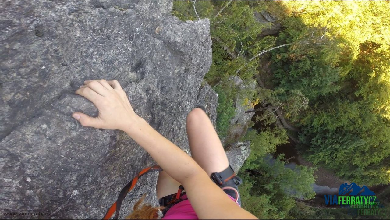 Via ferrata VodnÃ­ brÃ¡na<span style="float:right;">Zdroj: Stanislav OdvÃ¡rka</span>