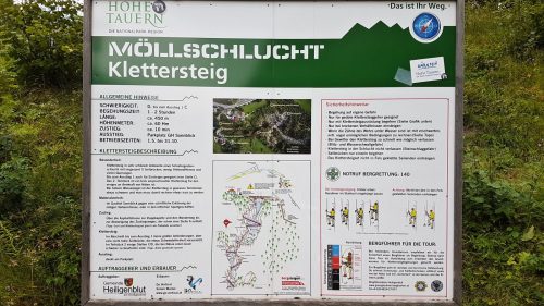 Via ferrata Möllschlucht Klettersteig