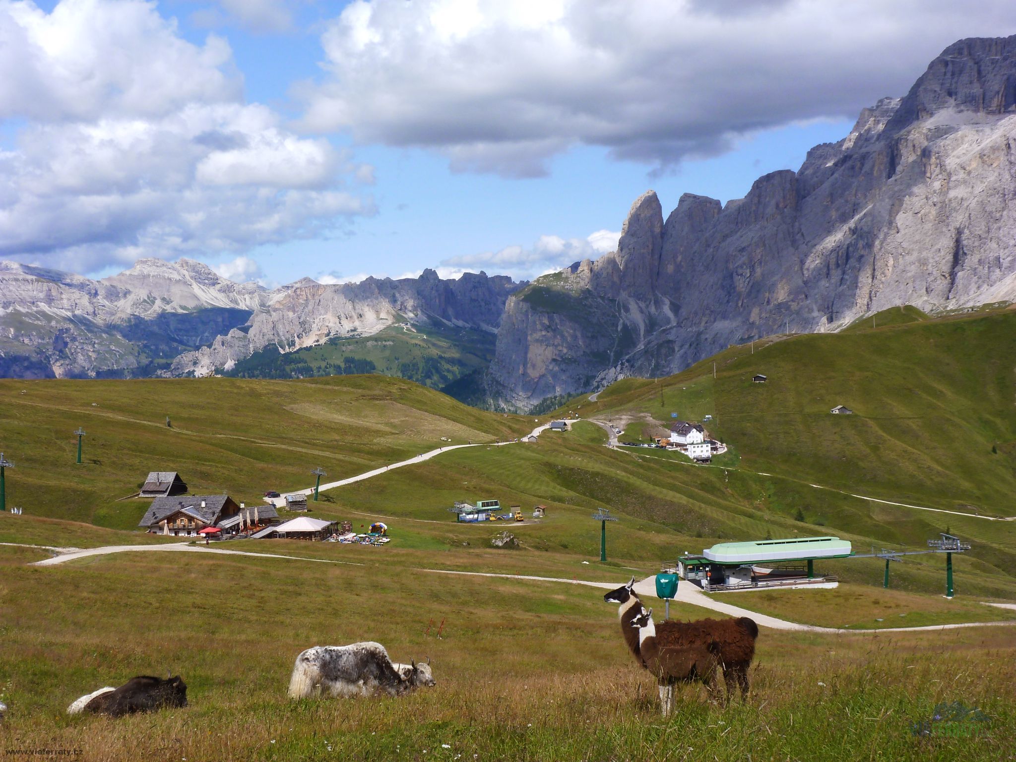 Via ferrat Col Rodella - přístup od Passo Sella